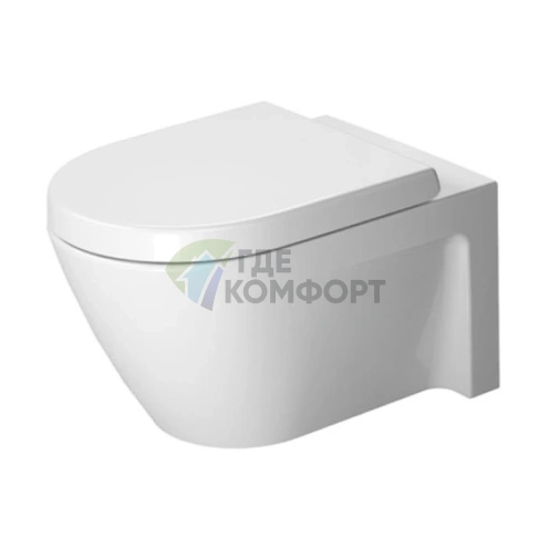 Подвесной унитаз Duravit 54x37 см с системой инсталляции, белый (2534090000) - фото 1