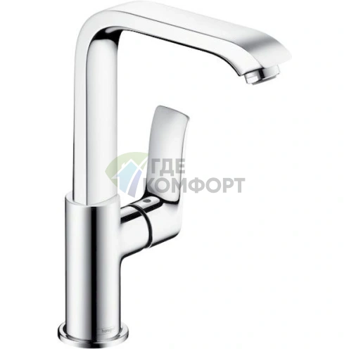 Смеситель для раковины Hansgrohe Metris 31087000: однорычажный с выдвижной лейкой - фото 1