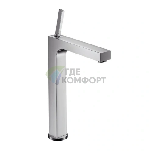 Смеситель для раковины AX Citterio на 3 отверстия с панелью, рычажный, хром (39136000) - фото 1