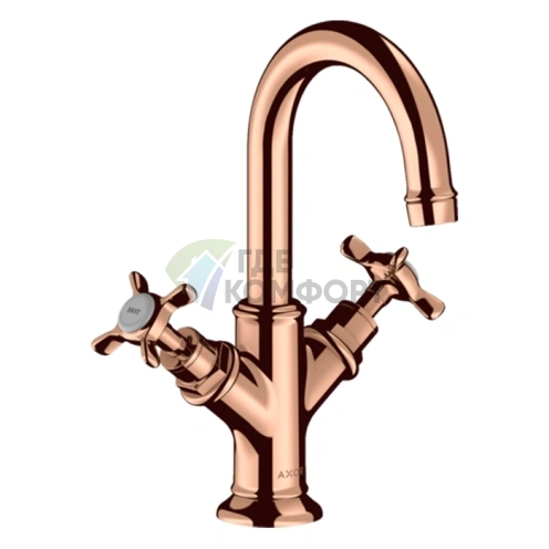 Смеситель для раковины AX Montreux в цвете полированное красное золото (16505300) - фото 1