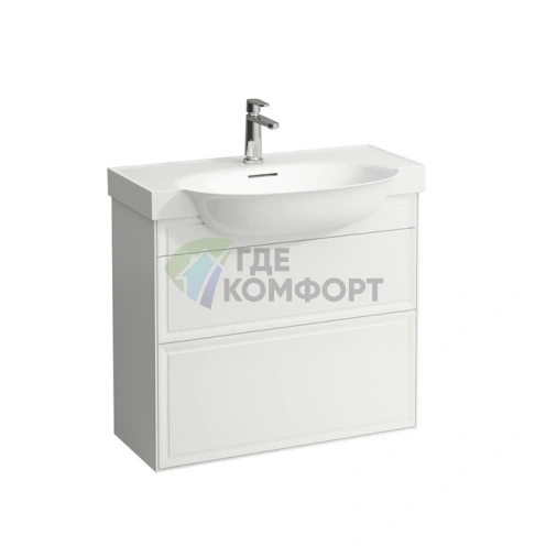 База под раковину Laufen New Classic подвесная, 780x320x670 мм, белая глянцевая, 2 ящика (4.0604.2.085.631.1) - фото 1