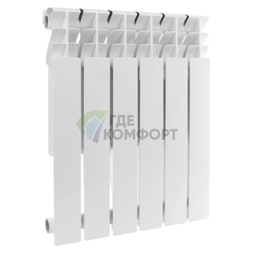 Радиатор алюминиевый Rommer Plus 500 6 секций - фото 1