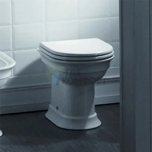 Приставной унитаз Hatria Dolcevita с горизонтальным выпуском - фото 7