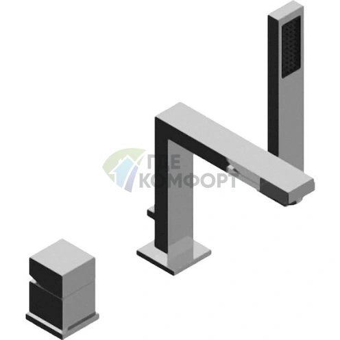 Смеситель для ванны Cezares Levico LEVICO-BVD-01-Cr накладной - фото 1