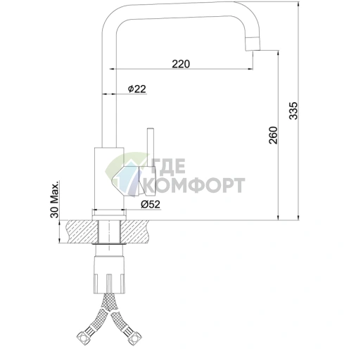 Смеситель Lemark Expert LM5077S для кухни - фото 2