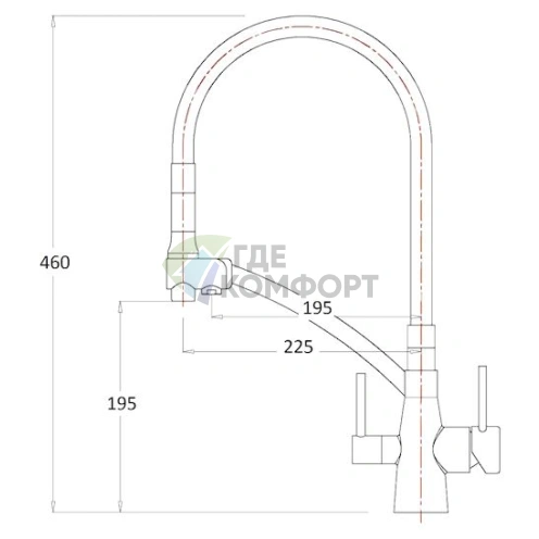Долговечный смеситель Zorg ZR 338-8 YF для кухни - фото 2