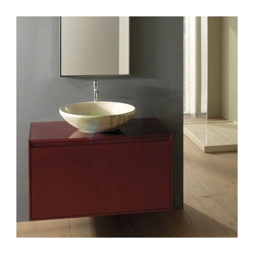 Накладная раковина Globo Le Pietre 50х50 см цвет травертин - фото 1