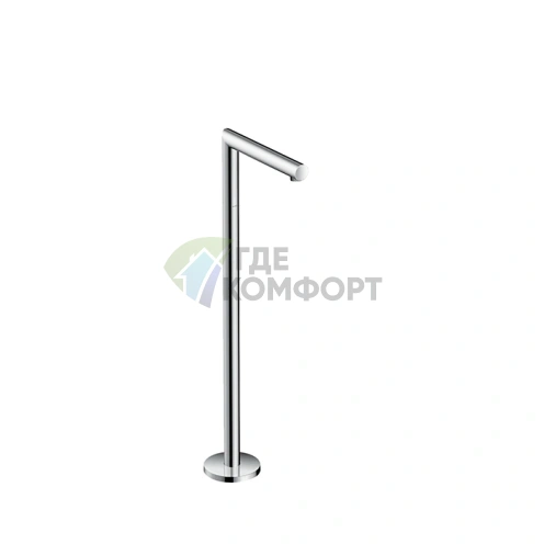 Напольный излив для ванны AX Uno с выступом 226 мм в цвете хром (45412000) - фото 1