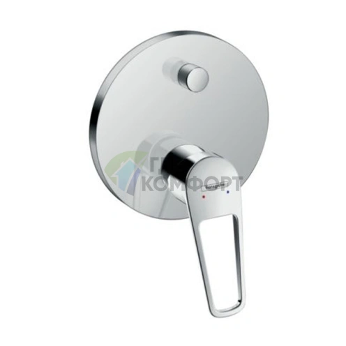 Встраиваемый смеситель для ванны Hansgrohe Novus Loop с переключателем, хром (71345000) - фото 1