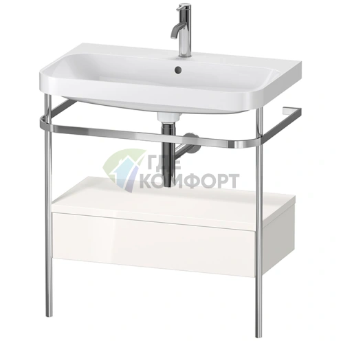 Консольный умывальник Duravit Happy D.2 Plus с ящиком, белый глянец (HP4842O2222) - фото 1