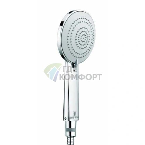 Ручной душ BOSSINI MIXA 110 мм с 3 режимами, хром (B00169.030) - фото 1