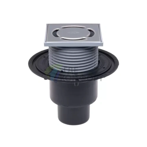 Трап HL310N с решеткой 115x115мм с вертикальным выпуском DN110/75/50 - фото 1