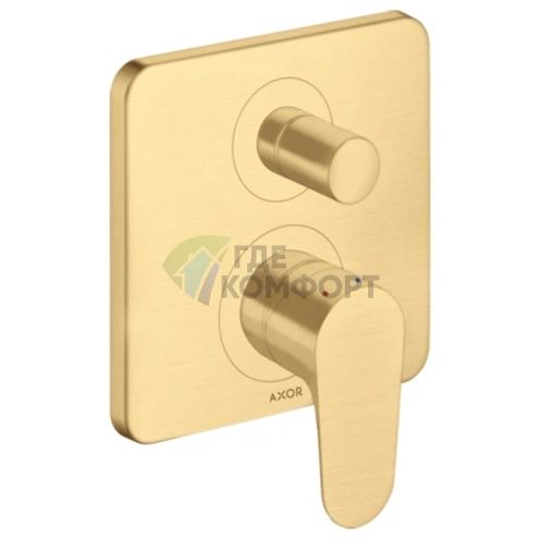 Смеситель для ванны AX Citterio M в шлифованном золоте (34427250) - фото 1