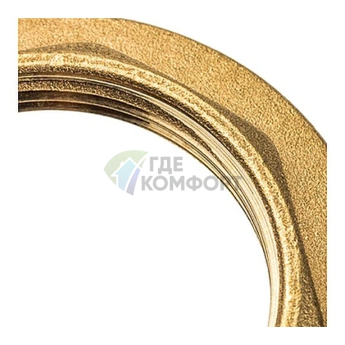 Контргайка STOUT с упором 1 1/2 латунная - фото 3