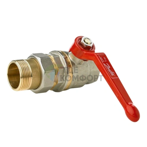 Шаровой кран Danfoss BVR-F 1 1/4 американка латунь рукоятка 065B8206 (Данфосс) - фото 1