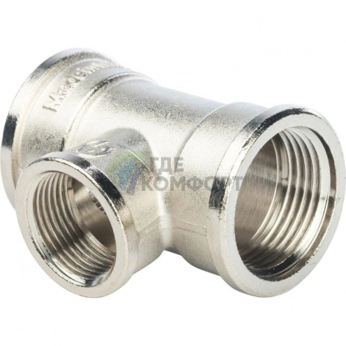 Stout Тройник ВВ переходной никелированный 1X3/4X1 - фото 7
