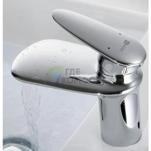 Стильный смеситель Lemark Status LM4446C для раковины с покрытием хром - фото 2