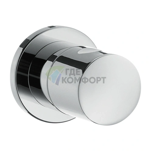 Встраиваемый запорный вентиль AX Uno, хром (38976000) - фото 1