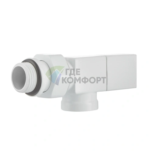 Набор дизайн-вентилей Royal Thermo CUBE 1/2 осевой белый, RTE 56.0003, НС-1422572 - фото 5