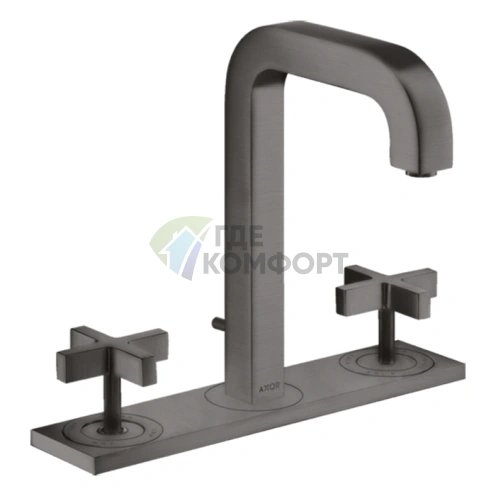 Смеситель для раковины AX Citterio шлифованный черный хром (39134340) - фото 1