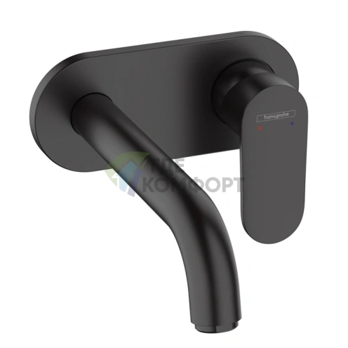 Смеситель для раковины Hansgrohe Vernis Blend встраиваемый матовый черный (71576670) - фото 1