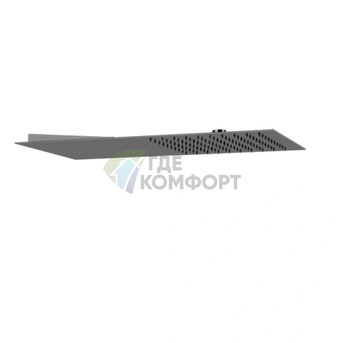 Верхний душ GESSI Tremillimetri QUADRO 300x550 мм, цвет Black Metal Brushed PVD (33081#707) - фото 1