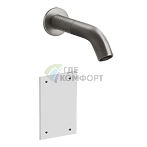 Электронный настенный смеситель GESSI 316 MECCANICA для раковины, цвет Steel Brushed (54215#239) - фото 1
