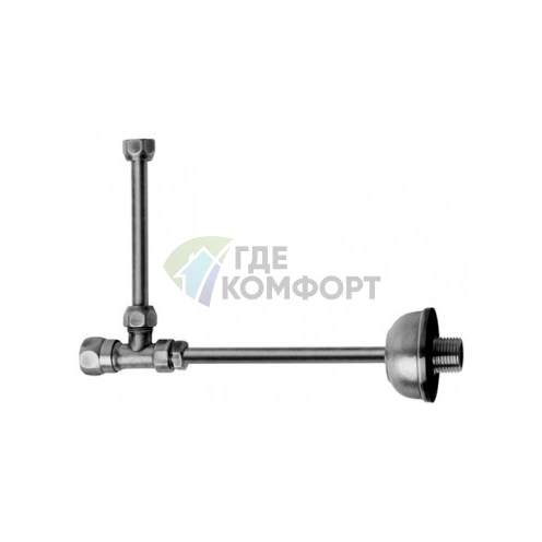 Угловой кран Kerasan для подключения бачка унитаза, хром (757290) - фото 1