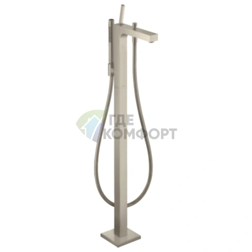 Смеситель для ванны AX Citterio в цвете шлифованный никель (39451820) - фото 1