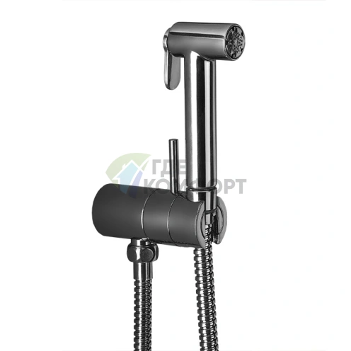 Настенный смеситель для душа Nicolazzi Tondo с держателем и круглой лейкой в хроме (5523TCR) фото 1