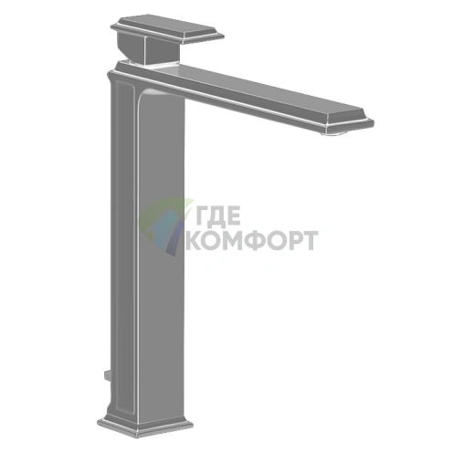 Высокий смеситель Gessi Eleganza для раковины с донным клапаном в отделке Finox (46003#149) - фото 1