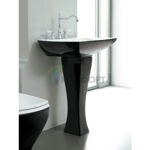 Раковина Artceram JAZZ 60х48 см черная: стиль и функциональность в каждом сантиметре - фото 3