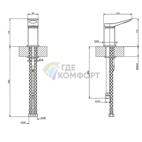 Рычаг дистанционного управления GESSI Rilievo, цвет Nero, размер XL (59047#299) - фото 2