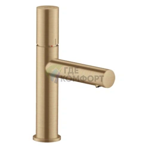 Смеситель для раковины AX Uno 110 Zero, цвет шлифованная бронза (45002140) - фото 1