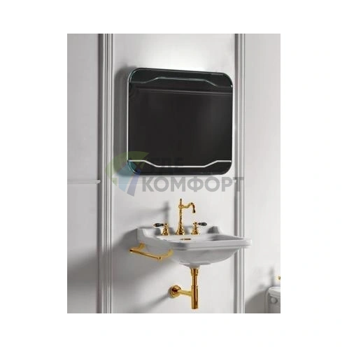 Полотенцедержатель Kerasan Waldorf боковой 40 см золото (740891oro) - фото 3