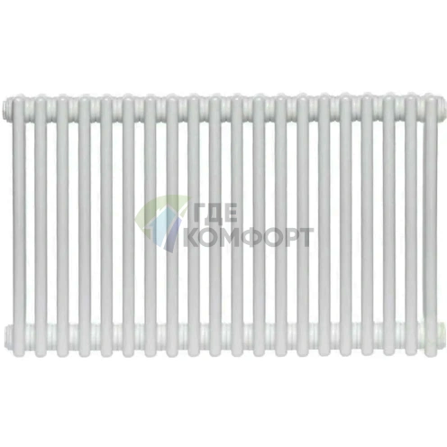 Трубчатый стальной радиатор Zehnder Charleston Z-2056/20 секций с боковым подключением N12 3/4 RAL 9016 - фото 1