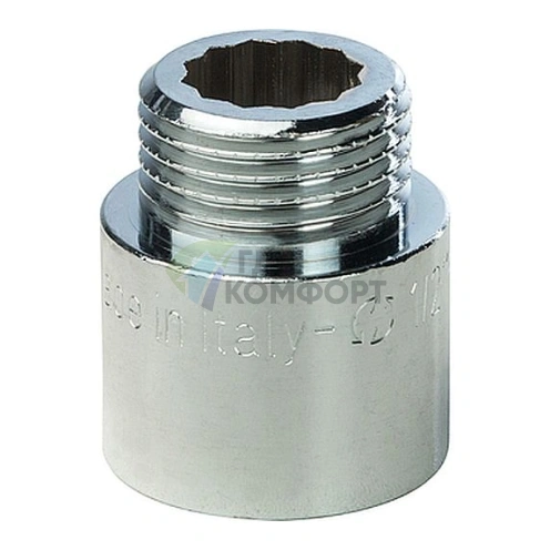 Удлинитель STOUT латунный 1/2 x 20 хромированный - фото 1