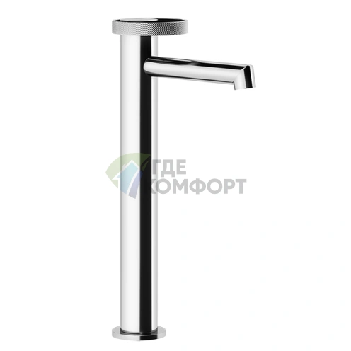 Gessi Anello Высокий смеситель для раковины с коротким изливом без донного клапана в хроме (63304#031) - фото 1