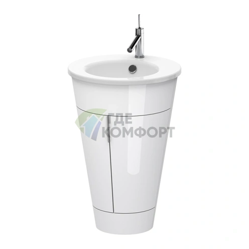 Тумба напольная Duravit Starck 1 белая глянцевая 60 см с 2 дверцами (S1952008585) - фото 1