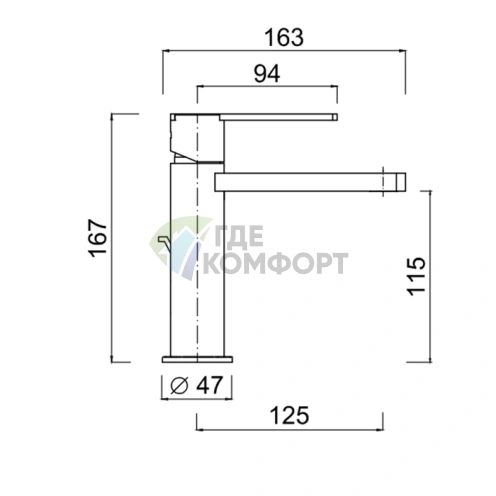 Смеситель для раковины высокий однорычажный SIMAS BERLIN с гибкой подводкой, хром (BEMMLP cr) - фото 2
