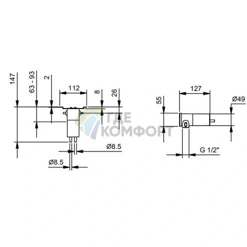 Комплект прокладок для смесителей Fantini 8114B, 8115B (86 00 8114A) - фото 2