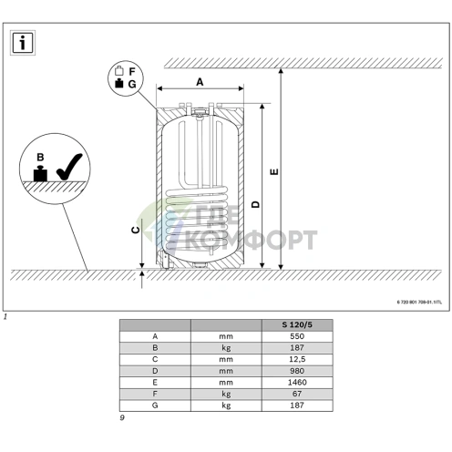 Водонагреватель Buderus Logalux S120/5 фото 2