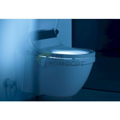 Подвесной унитаз Duravit Starck 3: Современный дизайн и функциональность (2226590000) - фото 9