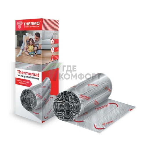 Теплый пол Thermo Thermomat TVK-130 LP 1-5м2 нагревательный кабель на фольге - фото 1