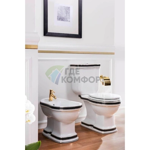 Унитаз-компакт Creavit Klasik KL311-OK в стиле «крокодил» - фото 2