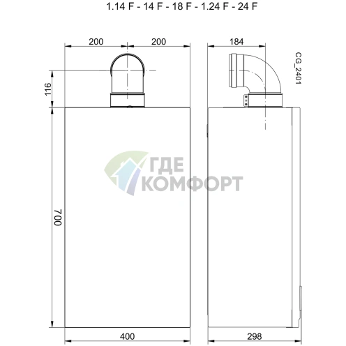 Газовый настенный двухконтурный котел Baxi ECO-5 Compact 24 (9-3-24 кВт)/атмо фото 6