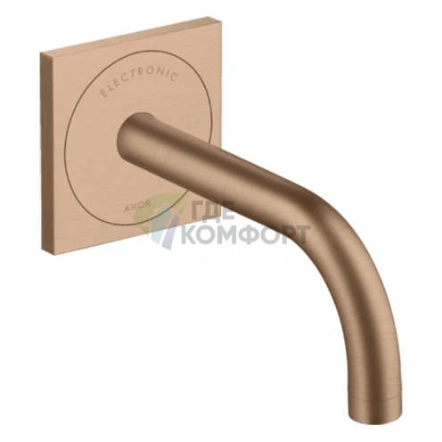 Электронный смеситель AX Uno в цвете шлифованное красное золото (38119310) - фото 1