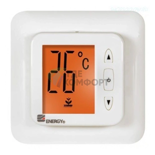 Терморегулятор Energy TK02 с датчиком пола-LCD дисплеем-для скрытого монтажа - фото 1