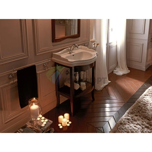 Раковина KERASAN Retro 69 69x52 см без отверстия белая (104601*0) - фото 5