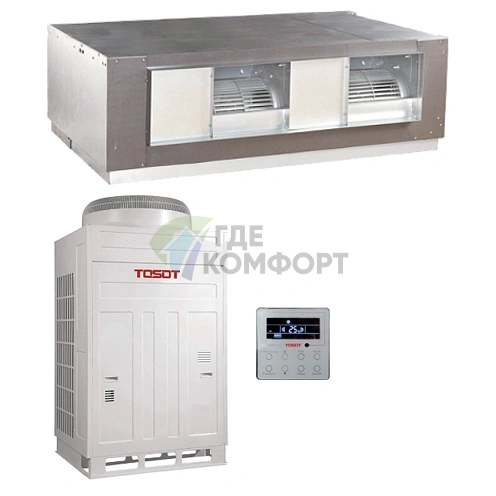 Канальная сплит-система высокой производительности Tosot TFR30B/I_TFR30B/O on/off - фото 1